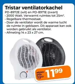 Trekpleister Tristar ventilatorkachel aanbieding