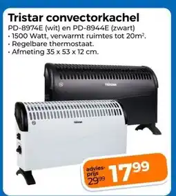Trekpleister Tristar convectorkachel aanbieding