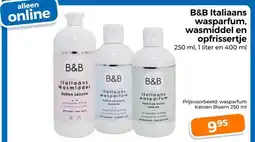 Trekpleister B&B Italiaans wasparfum, wasmiddel en opfrissertje aanbieding