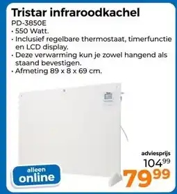 Trekpleister Tristar infraroodkachel aanbieding