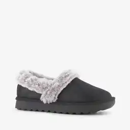 Scapino Skechers Cozy Up gevoerde dames pantoffels zwart aanbieding