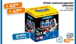 Trekpleister Finish vaatwascapsules Ultimate aanbieding