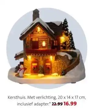 Intratuin Kersthuis. Met verlichting, aanbieding