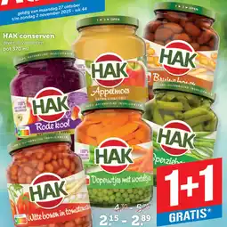 Dagwinkel HAK conserven aanbieding