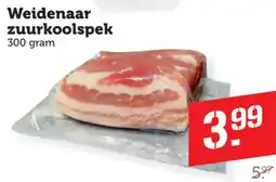 Dagwinkel Weidenaar zuurkoolspek aanbieding