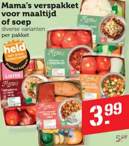 Dagwinkel Mama's verspakket voor maaltijd of soep aanbieding