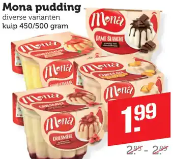 Dagwinkel Mona pudding aanbieding