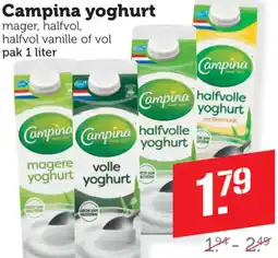 Dagwinkel Campina yoghurt aanbieding