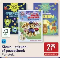 ALDI Kleur, sticker of puzzelboek aanbieding