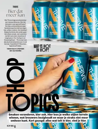 Albert Heijn Thrive peak 0% sportbier aanbieding