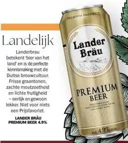 Albert Heijn Lander bräu premium beer 4.9% aanbieding