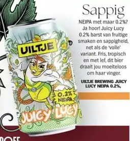 Albert Heijn Uiltje brewing juicy lucy neipa 0.2%, aanbieding