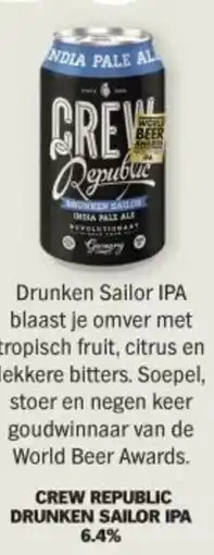Albert Heijn Crew republic drunken sailor IPA 6.4% aanbieding