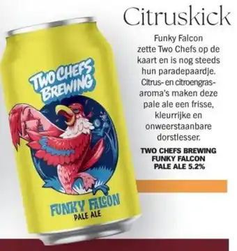 Albert Heijn Two chefs brewing funky falcon pale ale 5.2% aanbieding