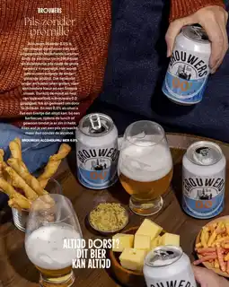Albert Heijn Brouwers alcoholvrij bier 0.0% aanbieding
