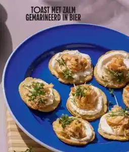 Albert Heijn Toast met zalm gemarineerd in bier aanbieding