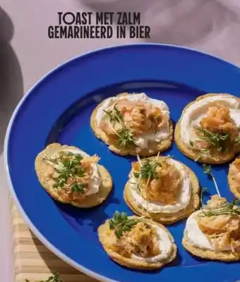 Albert Heijn Toast met zalm gemarineerd in bier aanbieding
