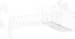 Bol.com Clayre & Eef Droogrek 40x27x18 cm Wit Ijzer Rechthoek aanbieding