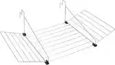 Bol.com Tomado - Tilburg Radiator/Balkon Droogrek - 12 meter Drooglengte - Zilvergrijs aanbieding