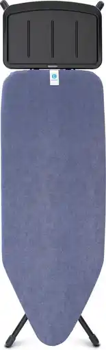 Bol.com Brabantia Strijkplank C met Stoomunithouder - 124 x 45 cm - Denim Blue aanbieding