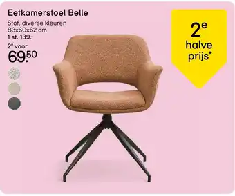 Leen Bakker Eetkamerstoel Belle aanbieding
