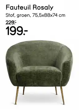 Leen Bakker Fauteuil Rosaly aanbieding