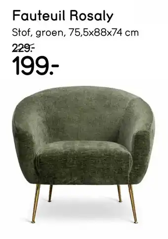 Leen Bakker Fauteuil Rosaly aanbieding