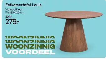 Leen Bakker Eetkamertafel Louis aanbieding