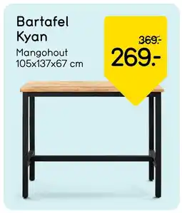 Leen Bakker Bartafel Kyan aanbieding