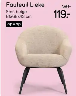 Leen Bakker Fauteuil Lieke aanbieding