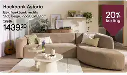 Leen Bakker Hoekbank Astoria aanbieding