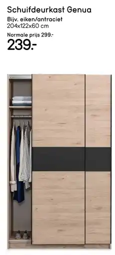 Leen Bakker Schuifdeurkast Genua aanbieding