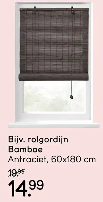 Leen Bakker Rolgordijn Bamboe aanbieding