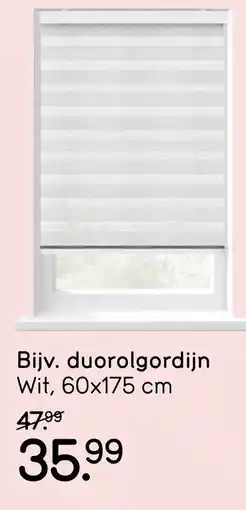 Leen Bakker Duorolgordijn wit aanbieding