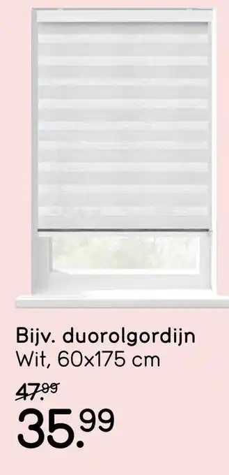 Leen Bakker Duorolgordijn wit aanbieding