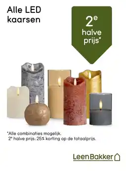 Leen Bakker Alle LED kaarsen aanbieding