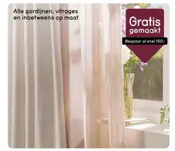 Leen Bakker Alle gordijnen, vitrages en inbetweens op maat aanbieding