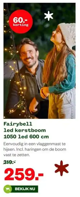 Welkoop Fairybellled kerstboom 1050 led 600 cm aanbieding