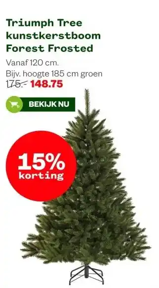 Welkoop Triumph Tree kunstkerstboom Forest Frosted aanbieding