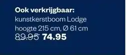 Welkoop kunstkerstboom Lodge aanbieding