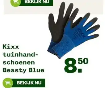 Welkoop Kixx tuinhand- schoenen Beasty Blue aanbieding