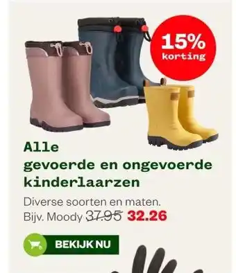 Welkoop Alle gevoerde en ongevoerde kinderlaarzen aanbieding