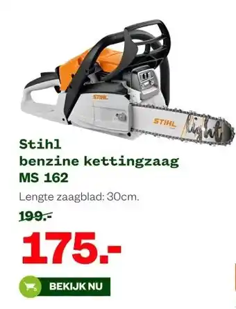 Welkoop Stihl benzine kettingzaag MS 162 aanbieding
