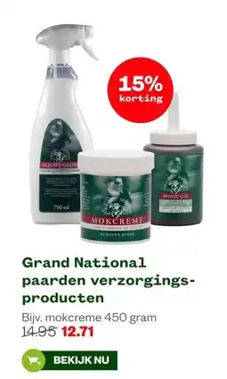 Welkoop Grand National paarden verzorgings- producten aanbieding