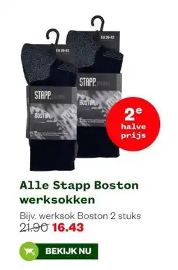 Welkoop Alle Stapp Boston werksokken aanbieding