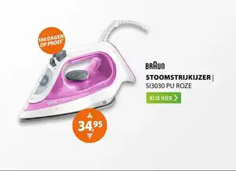 Expert Braun SI3030 PU Roze aanbieding