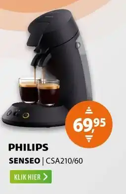 Expert Philips Senseo CSA210/60 Zwart aanbieding