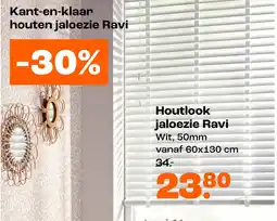Kwantum Kant-en-klaar houten jaloezie Ravi aanbieding