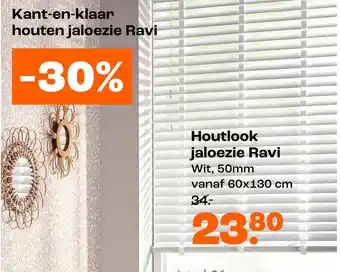Kwantum Kant-en-klaar houten jaloezie Ravi aanbieding