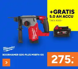 BOUWMAAT Boorhamer Sds-Plus M18fh-Ox aanbieding